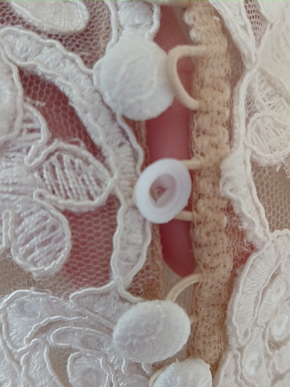 Illusion Lace Bodice Wedding Dress - Picture 5 of 6